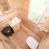Rustic Cabin Washroom Top View