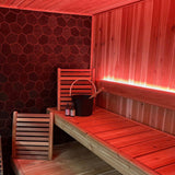 SaunaGlo Lighting Set in the Astra Sauna