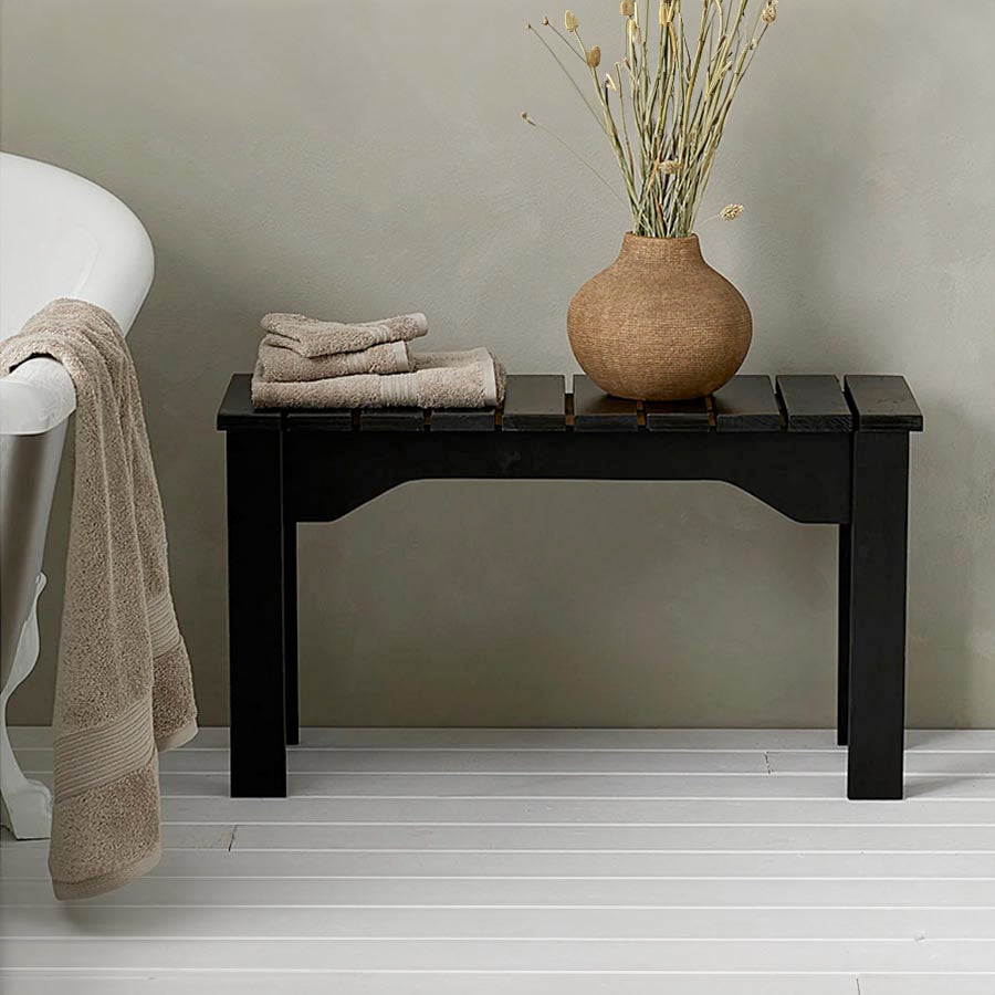 Slat Bench Vintage Black