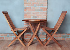 Teak Folding Chairs (Set of 2)