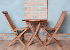 3 Piece Teak Bistro Table Set