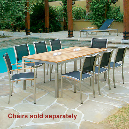 Tiburon Teak Dining Table Chairs Sold Separately