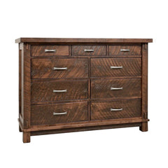 Timber 9 Drawer Dresser 62"