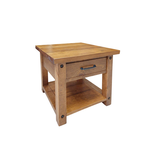 Timber Haven 1 Drawer Nightstand with Shelf