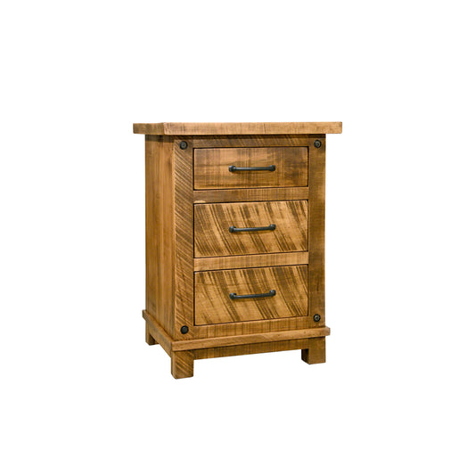 Timber Haven 3 Drawer Nightstand