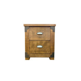 Timber and Iron 2 Drawer Night Stand