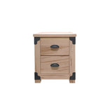 Timber and Iron 2 Drawer Night Stand