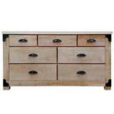 Timber and Iron 7 Drawer Dresser