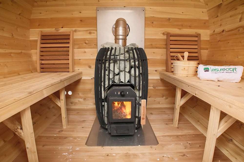 Outdoor White Cedar Granby Cabin Sauna • Log Furniture and More