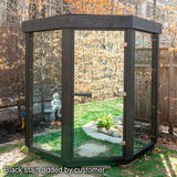 Knotty Cedar Trinity Corner Outdoor Sauna