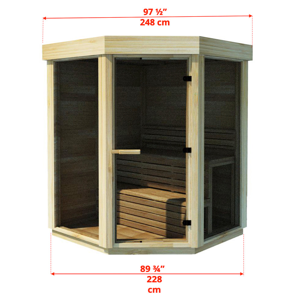 Trinity Sauna Dimensions