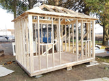 wood shed frame
