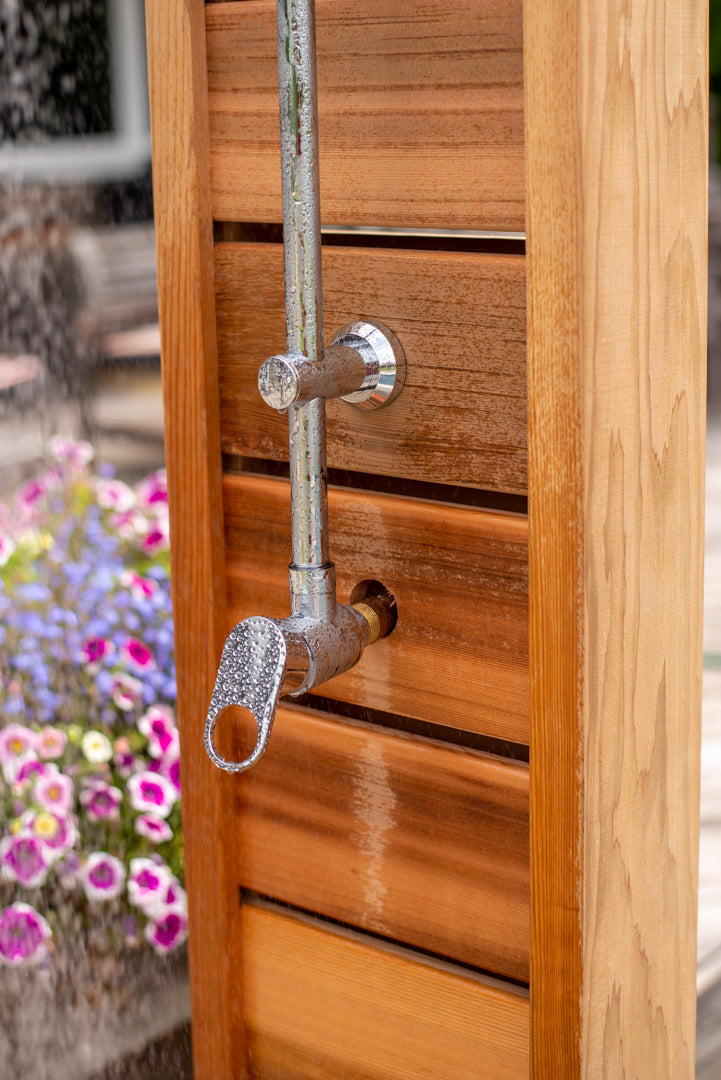 Controls for economy hardware of outdoor shower