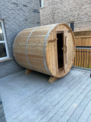 The Morrison Barrel Sauna 6' Dia x 6' Long