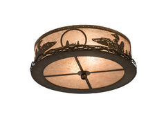 16"W Loon Flushmount Light