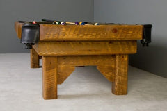 End of timber pool table