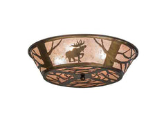 22" Wide Moose on the Loose Flushmount Light