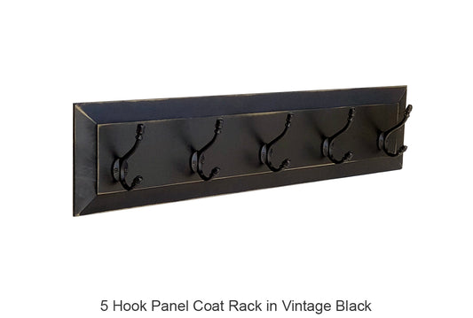 5 Hook Panel Coat Rack – Log Furniture and More
