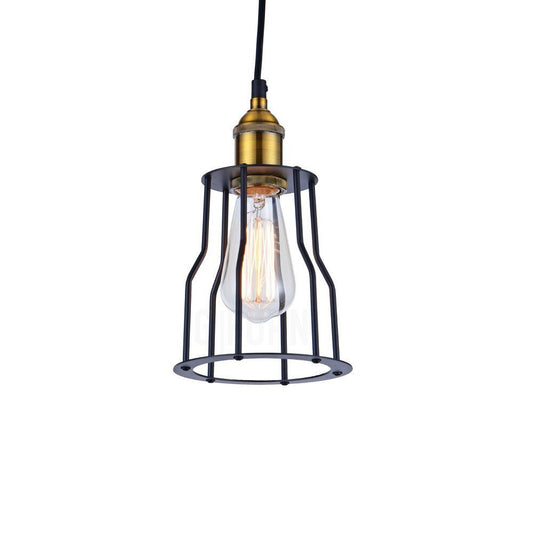 Industrial Cage Edison Filament Pendant