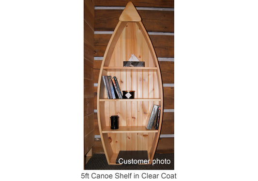 5ft Canoe Shelf in Clear Coat