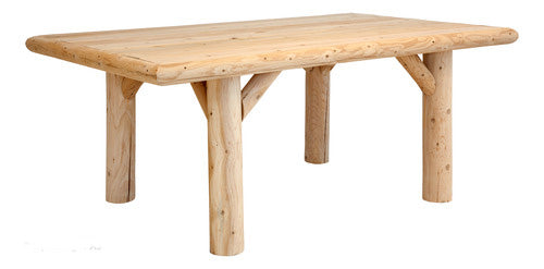 Outdoor log table