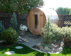 The Petawawa Barrel Sauna in the Back Yard