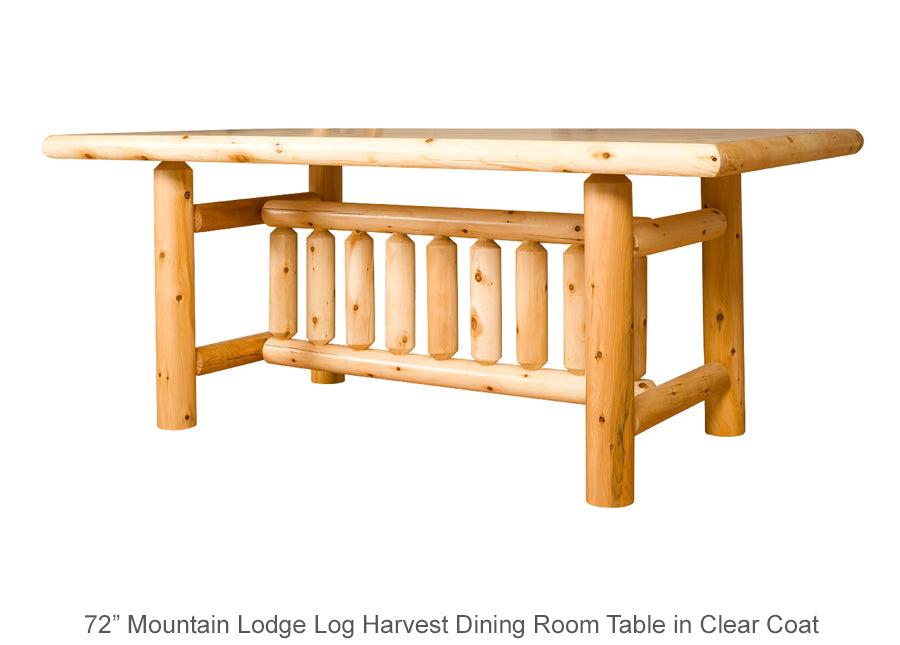 Mountain Lodge Log Harvest Dining Room Table with great design