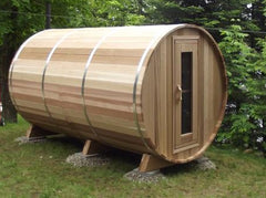 The Lakeview Barrel Sauna 7 feet by 8 feet