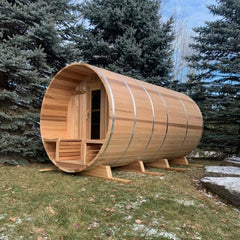 The Lakeview Barrel Sauna 8 Feet Long Sauna
