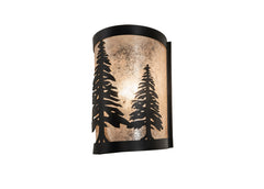 8" Wide Tall Pines Wall Sconce