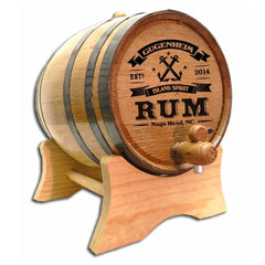 Anchor Rum Personalized Oak Barrel