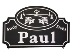 Cottage sunset outdoor sign
