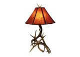 Antler Lamp - 3 Horn Mule Deer Table Lamp