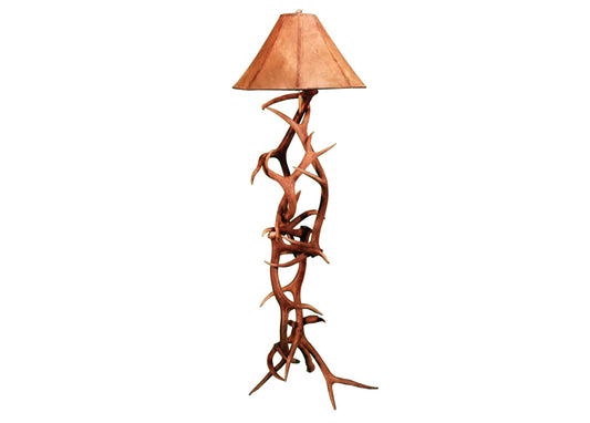 Antler Lamp - Elk and Mule Standard Floor Lamp