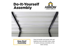 Arrow Steel Carport Easy to Handle Roof Panels