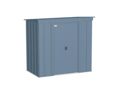 Arrow Classic Steel Storage Shed - 6' x 4' Blue Grey