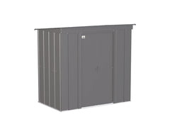 Arrow Classic Steel Storage Shed - 6' x 4' Charcoal