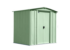 Arrow Classic Steel Storage Shed - 6' x 5' - Sage Green