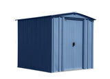 Arrow Classic Steel Storage Shed - 6' x 7' - Blue Grey
