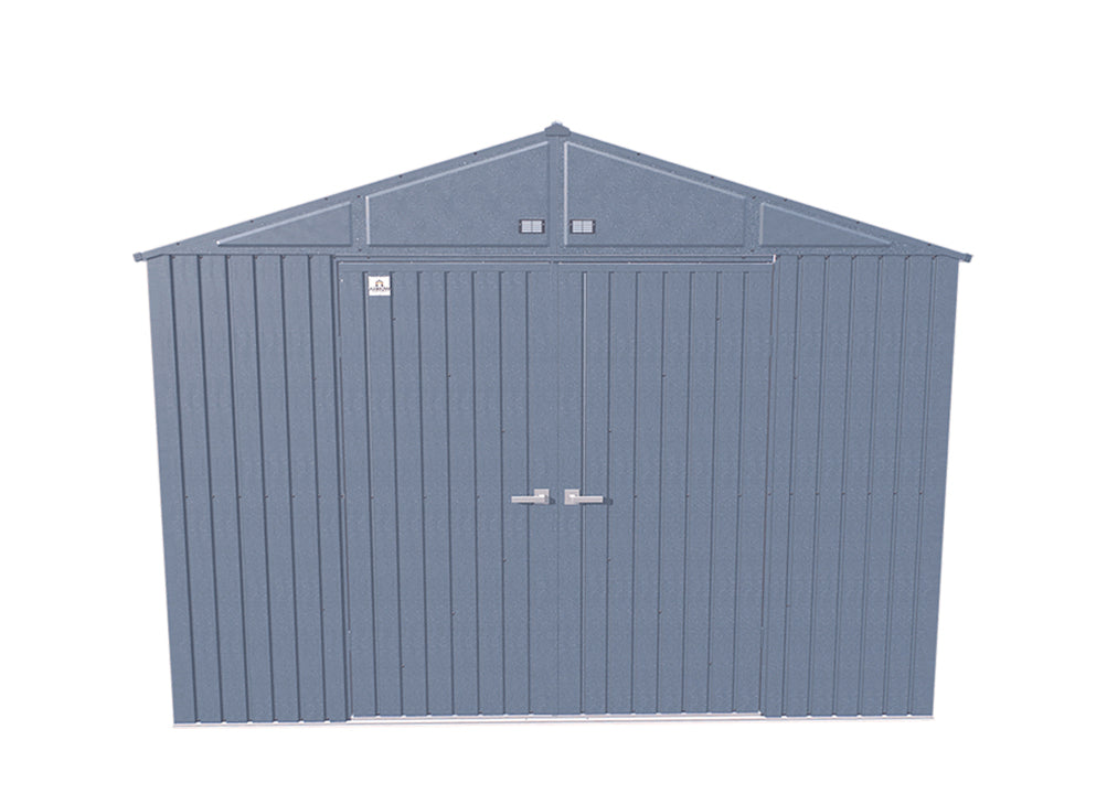 Arrow Elite Steel Storage Shed - 10' x 8' Blue Grey