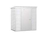 Arrow Select Steel Storage Pent Shed - 6' x 4' - Flute Grey