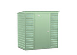 Arrow Select Steel Storage Pent Shed - 6' x 4' - Sage Green