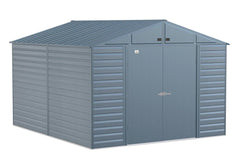 Arrow Select Steel Storage Shed Peak - 10' x 12' - Blue Grey