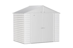 Arrow Select Steel Storage Shed Peak - 8' x 6' - Flute Grey