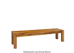 Backwoods Leg Dining Bench