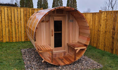 6x8 Red Cedar Barrel Sauna