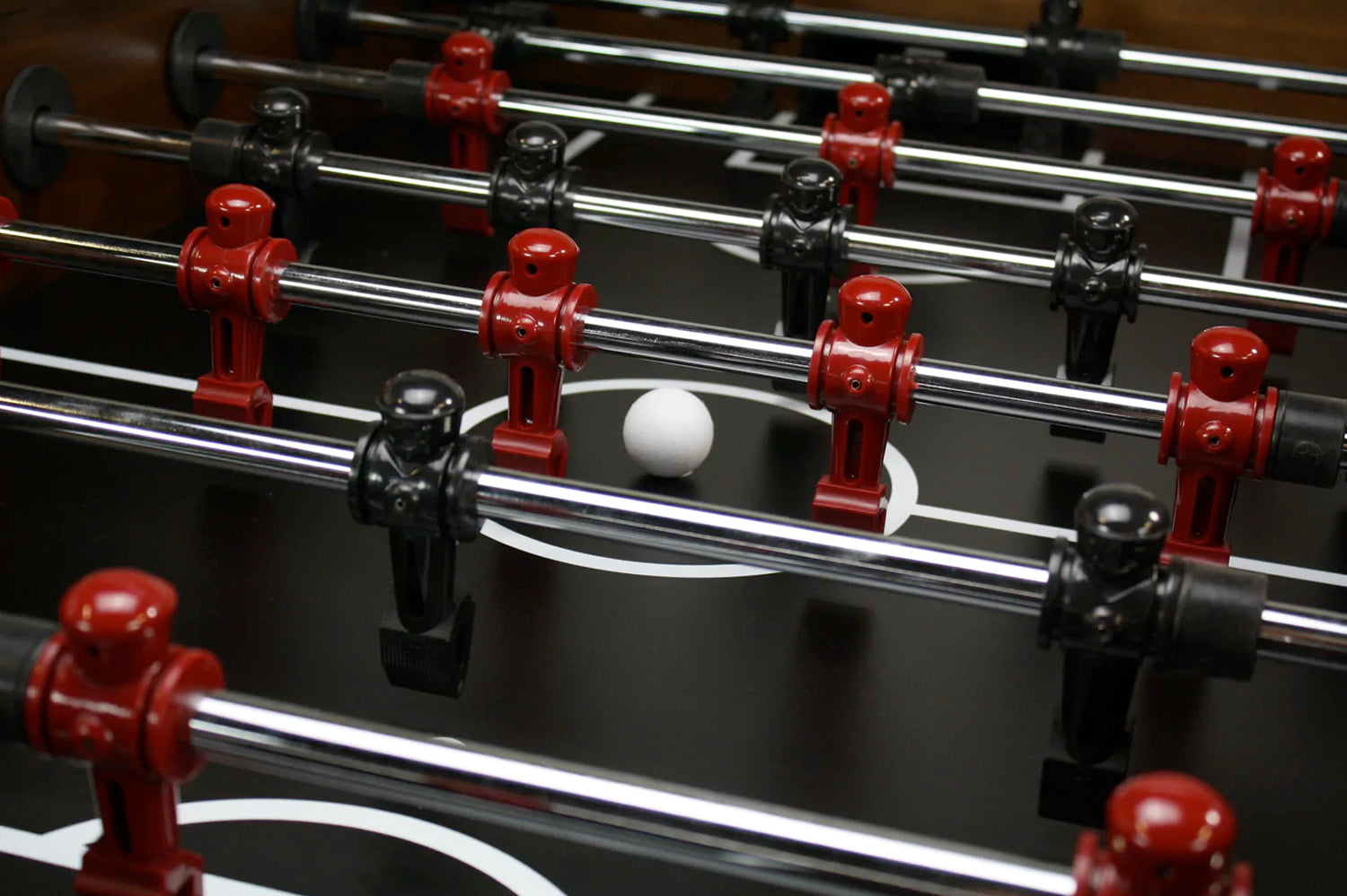 Barren Foosball Table Playfield Closeup