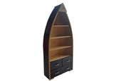 Canoe Bookcase with Drawers