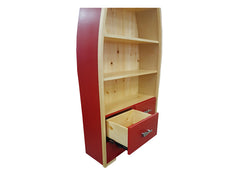 Red Canoe Bookcase with Drawers