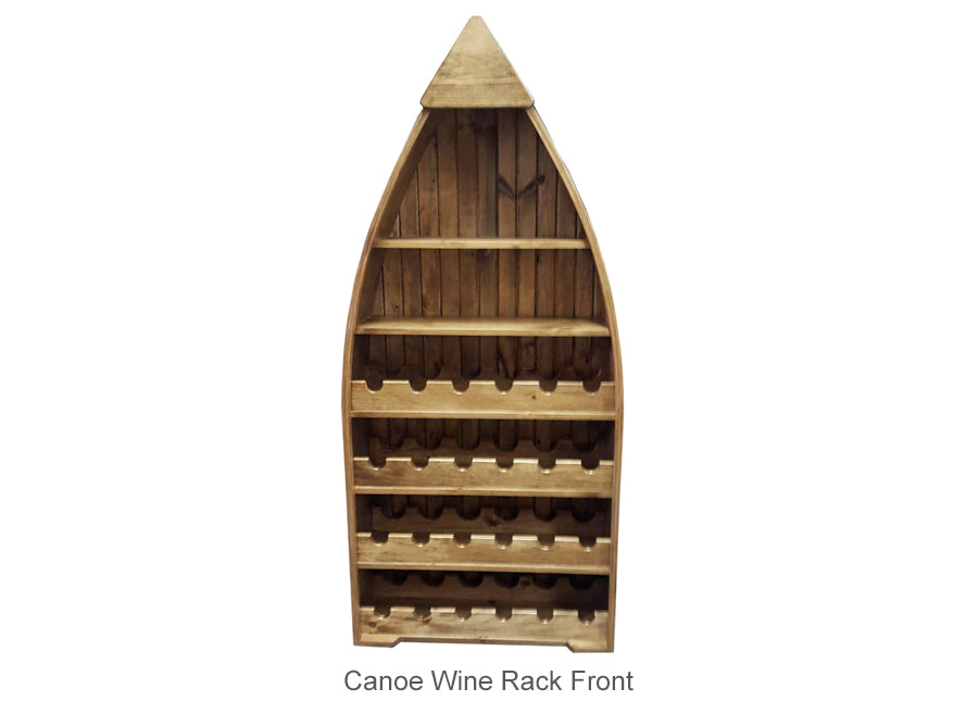 Canoe Wine Rack Front